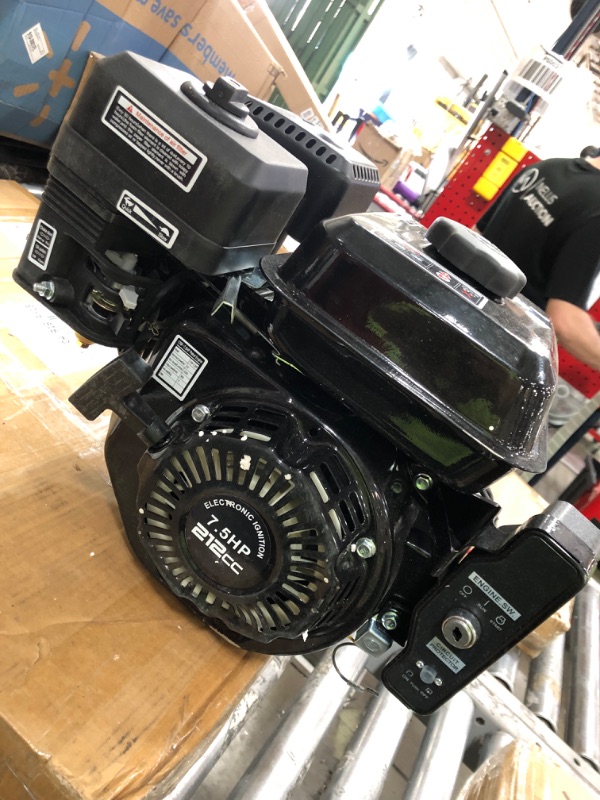 Photo 2 of 
DDBESSIC 7.5HP Gas Powered Engine - 212cc Electric Start Motor OHV Design 4 Strokes Go Kart Gas Engine Motor Steel Frame Air Cooled for Compressors Mowers...