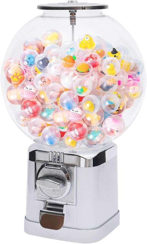 Photo 1 of ***USED - MISSING KEYS - LOCKED***
Big Bubble Gumball Machine,Vending Machines for Business,Machine Capacity 500 Pieces 1.26inch Ball or Candy,for Selling Small Capsule Toys Candy (LM-202B White)