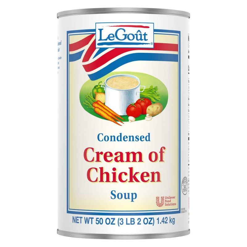 Photo 1 of 
LeGout Cream of Chicken Condensed Canned Soup, 0g Trans Fat, 50 oz, Pack of 12