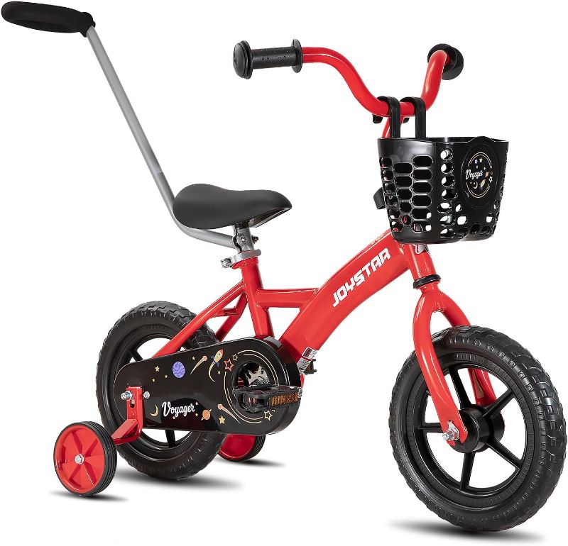 Photo 1 of ***SEE NOTES*** 
JOYSTAR 10 & 12 Inch Kids Bike for Boys and Girls Ages 1-4 Years, Toddler Bike with Training Wheels & Basket, Detachable Parent Push Handle, Kids Pedal Bike, Multiple Colors
