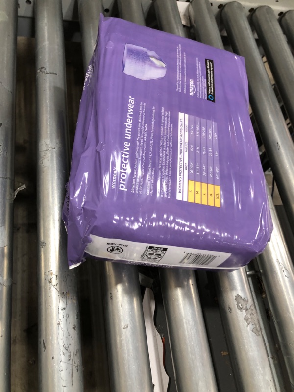 Photo 2 of Amazon Basics Incontinence & Postpartum Underwear for Women, Maximum Absorbency, Medium, 20 Count, Lavender (Previously Solimo), pack of 1 Medium (20 Count)