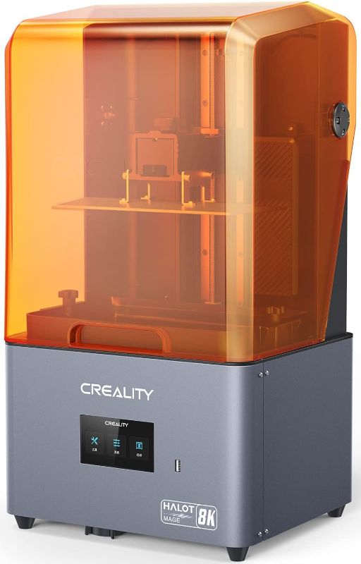 Photo 1 of ***HEAVILY USED - SEE COMMENTS***
Creality Halot-Mage Resin 3D Printer with 8K Resolution 10.3’’ Mono LCD UV Light Curing Dual Linear Rails Carbon Filter High Precision Print Size 8.97x5.03x9.05in