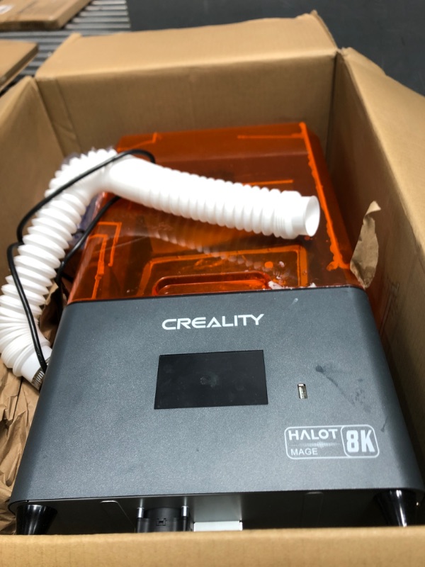 Photo 2 of ***HEAVILY USED - SEE COMMENTS***
Creality Halot-Mage Resin 3D Printer with 8K Resolution 10.3’’ Mono LCD UV Light Curing Dual Linear Rails Carbon Filter High Precision Print Size 8.97x5.03x9.05in