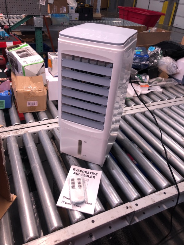 Photo 3 of ***USED - POWERS ON - UNABLE TO TEST FURTHER - MISSING ICE PACKS - SEE PICTURES***
Portable Air Conditioners, Windowless Air Conditioner Portable [1.45 Gal Tank], Portable AC for Room w/ 3 Spds & Cooling Mode, Swing, Timer, Fast Cooling Evaporative Air Co