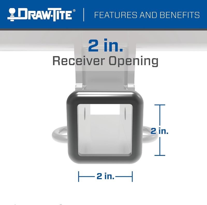 Photo 6 of (READ FULL POST) Draw-Tite Trailer Hitch Class III, 2 in. Receiver, Compatible with Select Nissan Rogue, NOT Sport or Krom