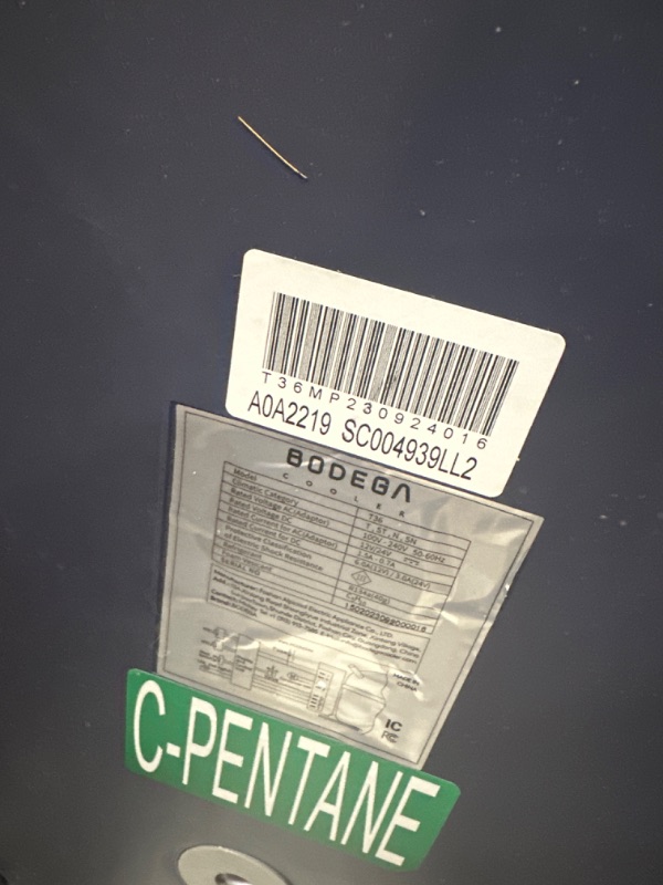 Photo 4 of **LID IS WARPED AND MISSING CHARGING CORD**
BODEGACOOLER 12 Volt Refrigerator,64 Quart Car Fridge Dual Zone WIFI APP Control,Portable Refrigerator,12/24V DC and 100-240V -64qt