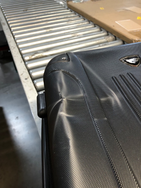 Photo 6 of ***DAMAGED - DENTED - SEE PICTURES***
Travelers Club Chicago Hardside Expandable Spinner Luggage, Black, 20 Inch Carry On