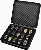 Photo 1 of 15 Slots Watch Box Organizer 42mm Black