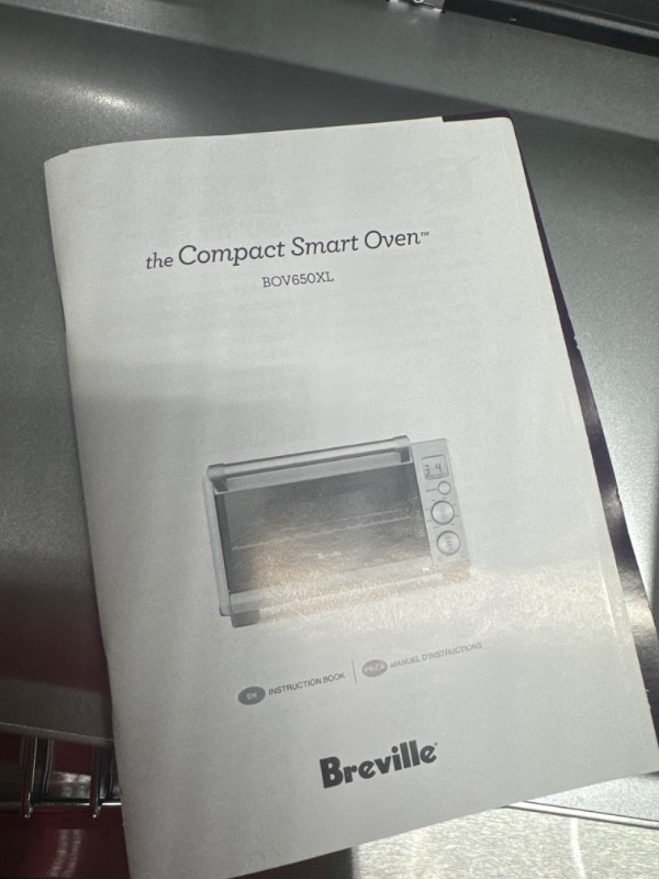 Photo 3 of *turns on** Breville Compact Smart Oven BOV650XL, Brushed Stainless Steel Brushed Stainless Steel Compact Smart Oven