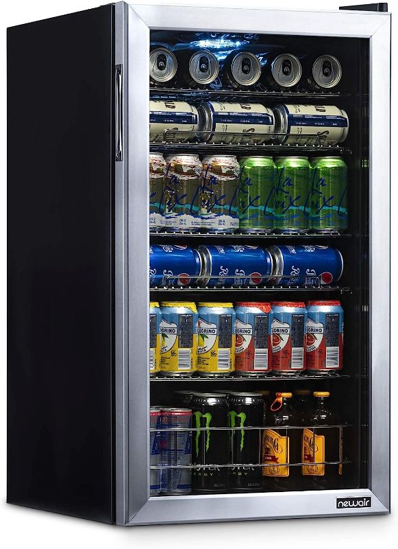 Photo 1 of **SEE NOTES**NewAir Beverage Refrigerator Cooler | 126 Cans Free Standing with Right Hinge Glass Door | Mini Fridge Beverage Organizer Perfect For Beer, Wine, Soda, And Cooler Drinks
