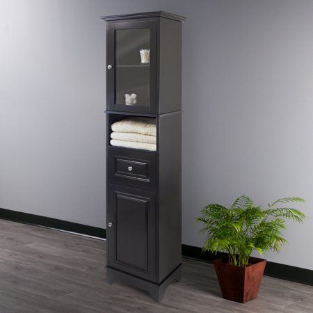 Photo 2 of * SEE NOTES* Winsome Wood Alps Tall Cabinet with Glass Door and Drawer