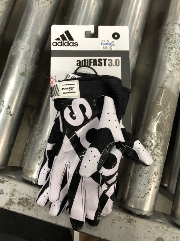 Photo 2 of adidas Adifast 3.0 Youth Football Receiver Glove - Multiple Styles Small White/Black