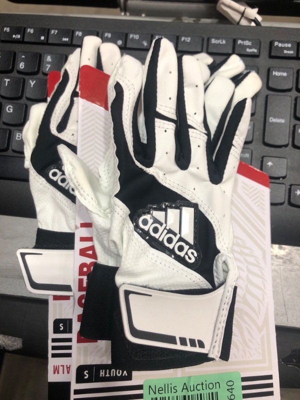 Photo 2 of ******BUNDLE OF TWO ****** ADIDAS YTH POWER ALLEY 2 BATTING GLOVES 18H