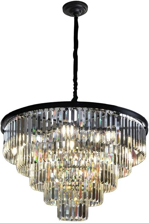 Photo 1 of 
TFCFL 31.5inch Chrome Modern Luxury Crystal Chandelier, 16 Lights 5-Tier Contemporary Chandeliers Light Fixtures Ceiling Hanging Pendant Lamp for Dining...