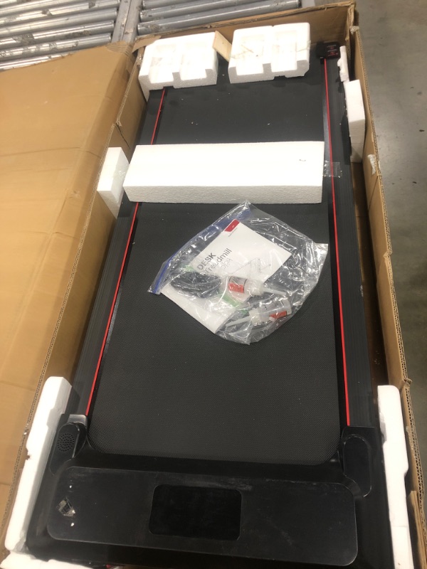 Photo 2 of 
UREVO Walking Pad, Under Desk Treadmill, Portable Treadmills for Home/Office, Walking Pad Treadmill with Remote Control, LED Display
Color: RED