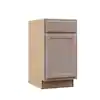 Photo 1 of 18 in. W x 24 in. D x 34.5 in. H Assembled Base Kitchen Cabinet in Unfinished with Recessed Panel