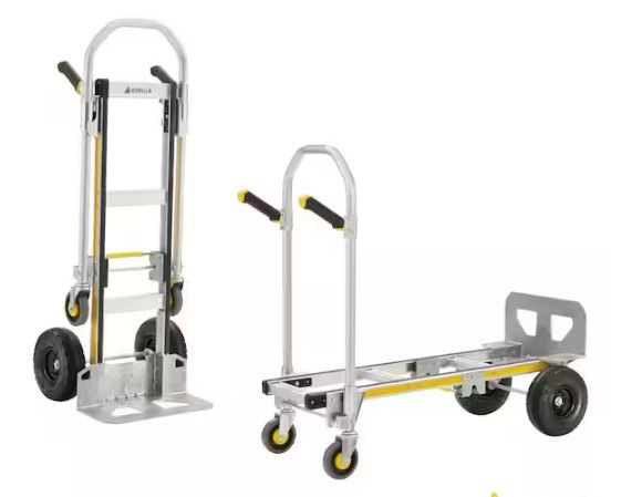 Photo 1 of 
Gorilla
1,000 lbs. Capacity Convertible All Aluminum Hand Truck with Multi-Grip Power Handle, Wide Load Toe Plate Technology