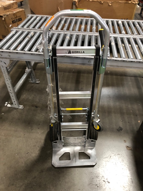 Photo 2 of 
Gorilla
1,000 lbs. Capacity Convertible All Aluminum Hand Truck with Multi-Grip Power Handle, Wide Load Toe Plate Technology