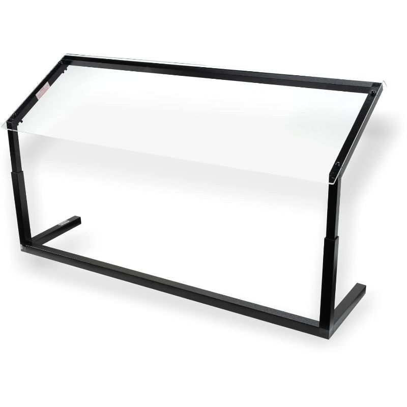 Photo 1 of 
Carlisle FoodService Products Buffet Bar Adjustable Sneeze Guard for Catering, Buffets, Restaurants, Plastic, 48 x 12.44 x 32 Inches, Black