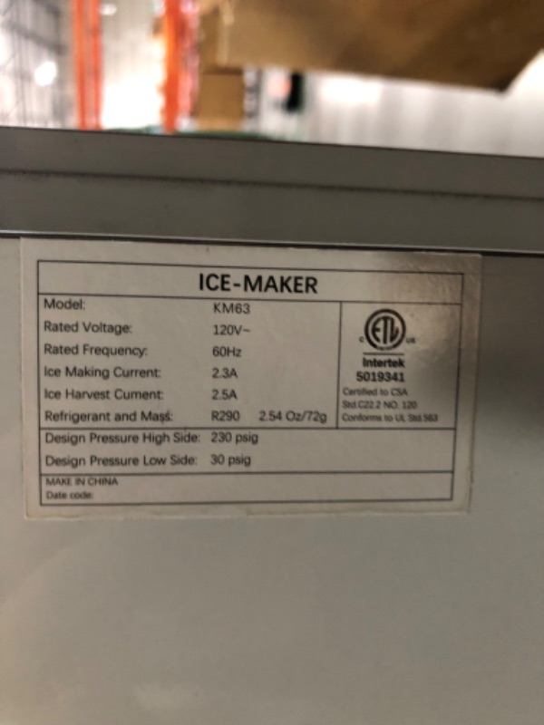 Photo 3 of ***ITEM TESTED FOR POWER, UNABLE TO TEST FURTHER***Commercial Ice Maker