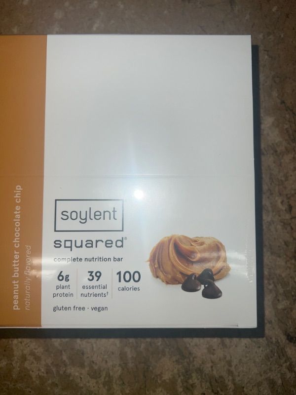 Photo 2 of **NON-REFUNDABLE** best by 07/24 | Soylent Snack Mini Protein Bars - Peanut Butter Chocolate Chip, 1g sugar, Protein Bars, Gluten Free, 6g of Vegan Energy - 24 count Peanut Butter Chocolate Chip 24 Count (Pack of 1)