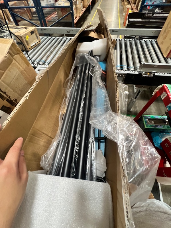 Photo 1 of ***USED - LIKELY MISSING PARTS - UNABLE TO VERIFY FUNCTIONALITY***
addlon 4 Pack 10FT String Light Poles for Outside, Waterproof Harder Metal Outdoor Poles for Hanging String Lights for Patio, Garden, Bistro, Wedding, Parties - Black