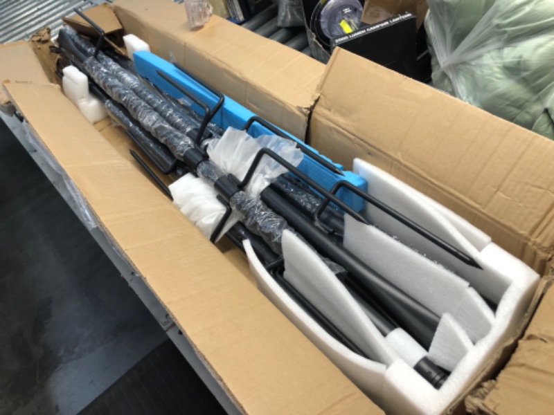 Photo 1 of ***USED - LIKELY MISSING PARTS - UNABLE TO VERIFY FUNCTIONALITY***
addlon 4 Pack 10FT String Light Poles for Outside, Waterproof Harder Metal Outdoor Poles for Hanging String Lights for Patio, Garden, Bistro, Wedding, Parties - Black