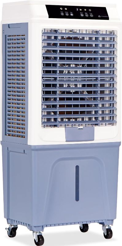 Photo 1 of ***PARTS ONLY******NON REFUNDABLE***
Evaporative Air Cooler,3288CFM Swamp Cooler With 10.6 Gal Tank, 43" Portable Evaporative Cooler With Remote,12H Timer,4 Ice Pack,Oscillation,3 Speeds,3 In 1 Cooling Fan for Garage,Patio,Basement  **MAKES GRINDING NOISE