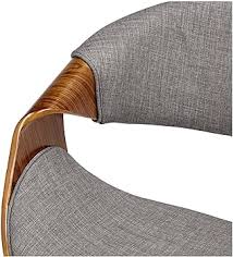 Photo 1 of Armen Living Butterfly Gray Fabric Modern Side Chair
