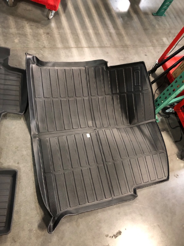 Photo 2 of ***UNABLE TO IDENTIFY WHAT MAKE AND MODEL OF VEHICLE THESE FLOOR MARTS GO TO - SEE PICTURES***
4 Piece Automotive Car Floor Mats, Second Row and Trunk Included