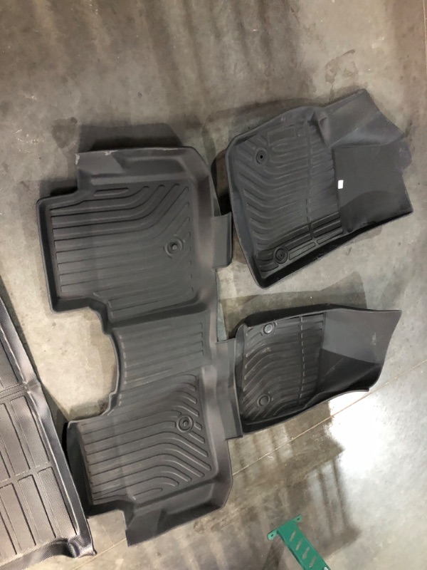 Photo 3 of ***UNABLE TO IDENTIFY WHAT MAKE AND MODEL OF VEHICLE THESE FLOOR MARTS GO TO - SEE PICTURES***
4 Piece Automotive Car Floor Mats, Second Row and Trunk Included