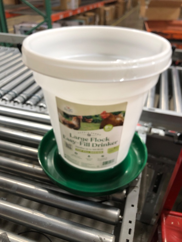 Photo 2 of ***SEE NOTES*** 
Harris Farms Poultry Drinker | Simple and Easy to Use for Any Size Flock | Made of BPA-Free Plastic | 6.25 Gallon, Green 6.25 gallon Drinker