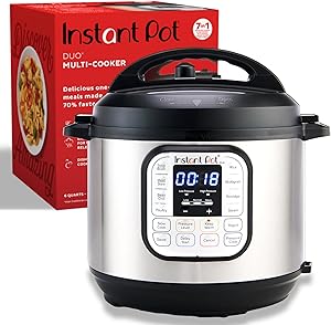 Photo 1 of ***USED - LARGE DENT ON BACK - SEE PICTURES - POWERS ON - UNABLE TO TEST FURTHER***
Instant Pot Duo 7-in-1 Electric Pressure Cooker, Slow Cooker, Rice Cooker, Steamer, Sauté, Yogurt Maker, Warmer & Sterilizer, Includes App With Over 800 Recipes, Stainless