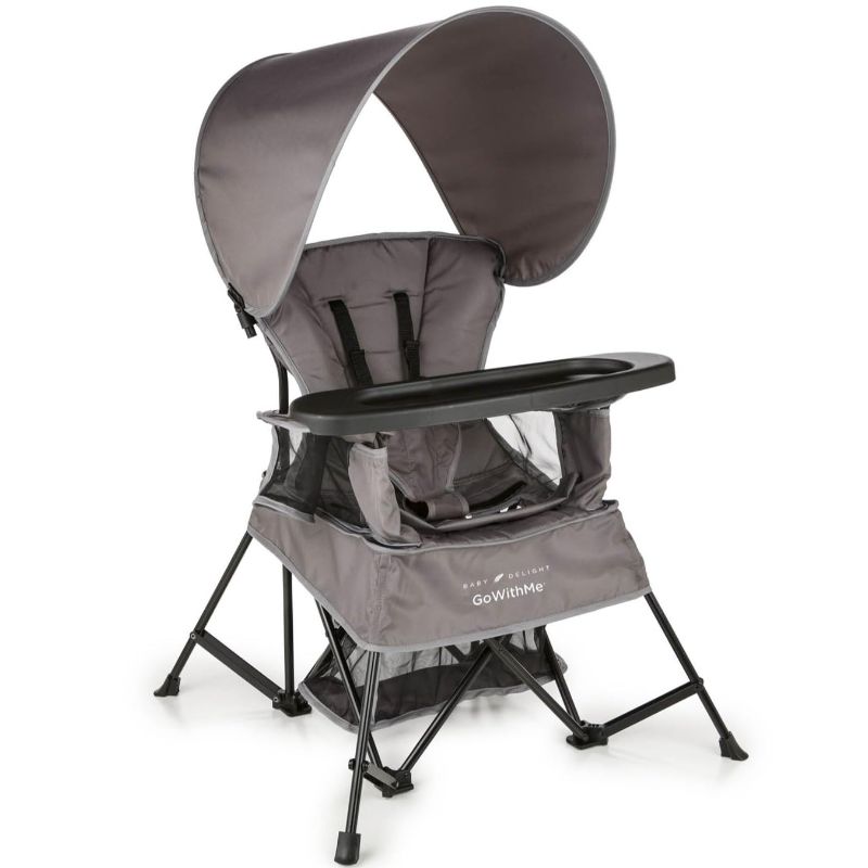 Photo 1 of Baby Delight Go with Me Venture Portable Chair | Indoor and Outdoor | Sun Canopy | 3 Child Growth Stages | Grey