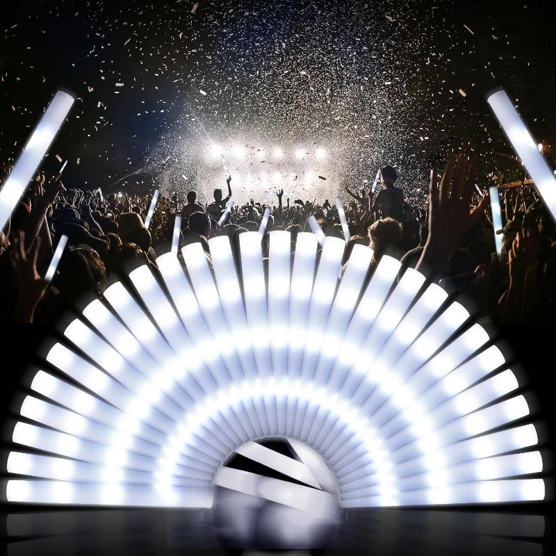 Photo 1 of 200 PCS LED Foam Glow Sticks, Bulk Glow Sticks