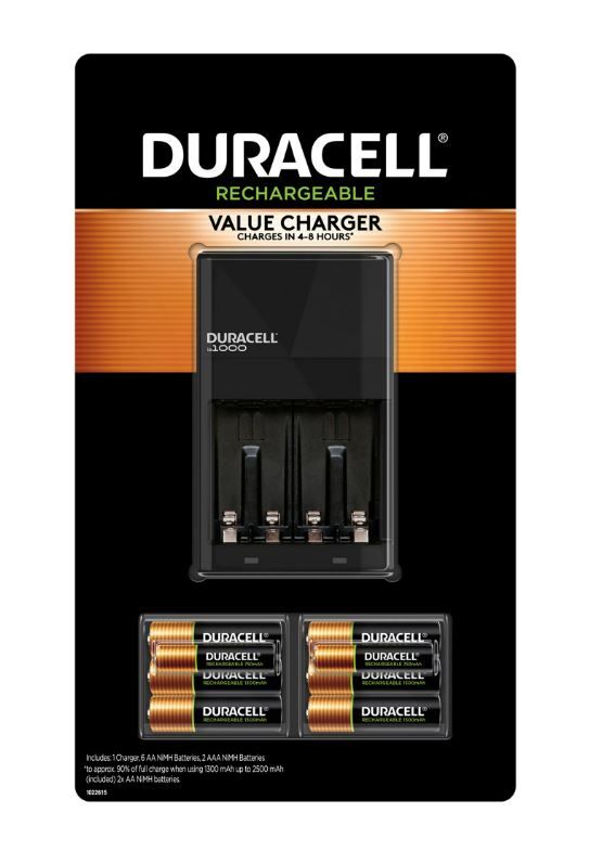 Photo 1 of (READ FULL POST) Duracell Rechargeable Value Charger with 6AA and 2 AAA NiMH Batteries