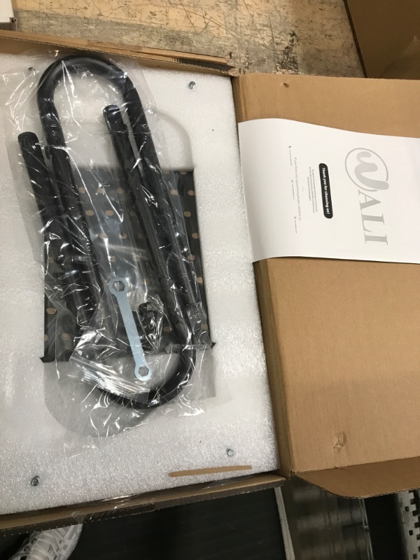 Photo 1 of WALI Monitor Stand Riser, Laptop Holder Printer Riser Desk Accessories, Vented Metal Platform and 4 inches Height Underneath Storage for Office Supplies (STT001-2), 2 Pack, Black