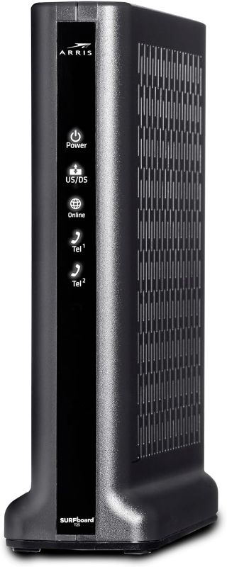 Photo 1 of ARRIS SURFboard T25 DOCSIS 3.1 Gigabit Cable Modem , Comcast Xfinity Internet & Voice , Two 1 Gbps Ports , 2 Telephony Ports , 800 Mbps Max with Xfinity Internet Plans,Black
