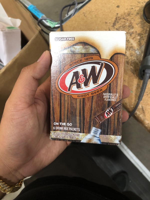 Photo 1 of A&W Singles To go Powder Packets - Sugar Free, Non-carbonated Root Beer Water Drink Mix (6 Boxes with 6 Packets Each - 36 Total Servings)
BEST BY 08/30/2025***