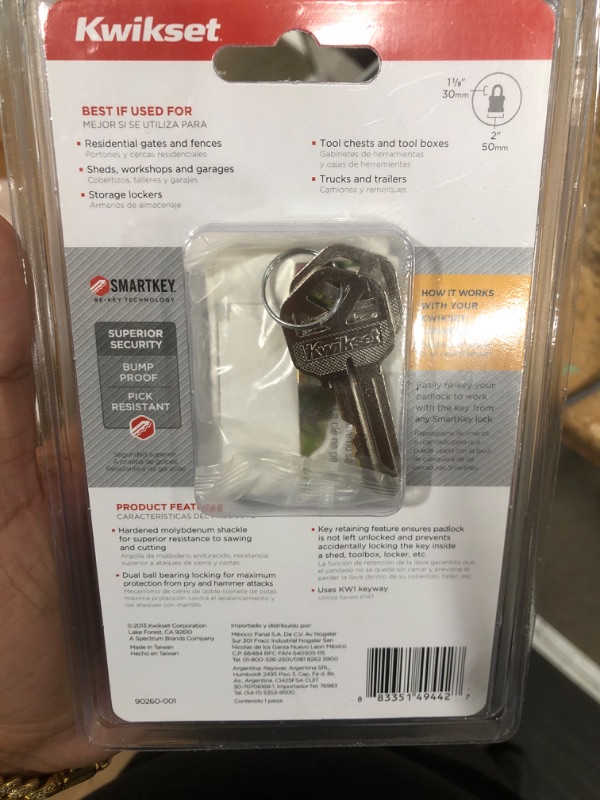 Photo 2 of 1.125 in. Padlock SmartKey Security
