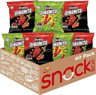 Photo 1 of ** Best By JUNE 18 2024 ** Doritos Dinamita Spicy Rolled Tortilla Chips, Chile Limon and Flamin' Hot Queso Flavored Variety Pack, (Pack of 40)