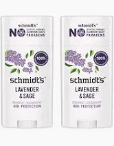 Photo 1 of Aluminum-Free Vegan Deodorant with 24 Hour Odor Protection Lavender + Sage, two pack