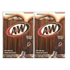 Photo 1 of A&W Singles To go Powder Packets - Sugar Free, Non-carbonated Root Beer Water Drink Mix (2 Boxes with 6 Packets Each - 12 Total Servings)