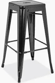 Photo 1 of 4 pack of bar stools (black ) 