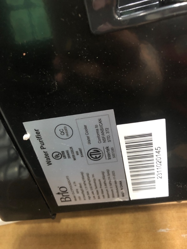 Photo 4 of ***NONREFUNDABLE - NOT FUNCTIONAL - FOR PARTS ONLY - SEE COMMENTS***
Brio Countertop Self Cleaning Bottleless Water Cooler Dispenser with Filtration - Hot Cold and Room Temperature Water. Free Extra Replacement Filters Included - UL/Energy Star Approved