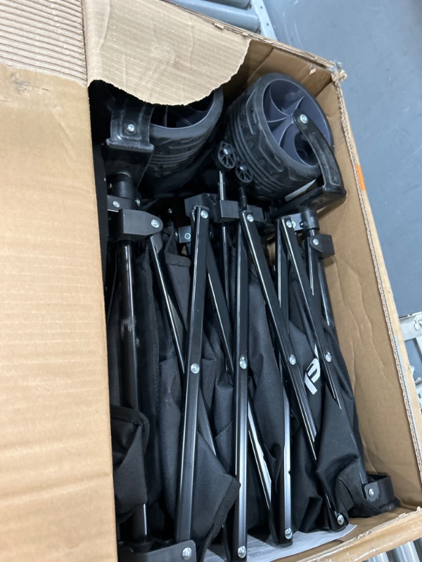 Photo 1 of ***USED - COVERED IN SAND - LIKELY MISSING PARTS - UNABLE TO VERIFY FUNCTIONALITY***
Sekey 48''L Collapsible Foldable Extended Wagon with 440lbs Weight Capacity, Heavy Duty 300L Folding Utility Garden Cart with Big All-Terrain Beach Wheels & Drink Holders