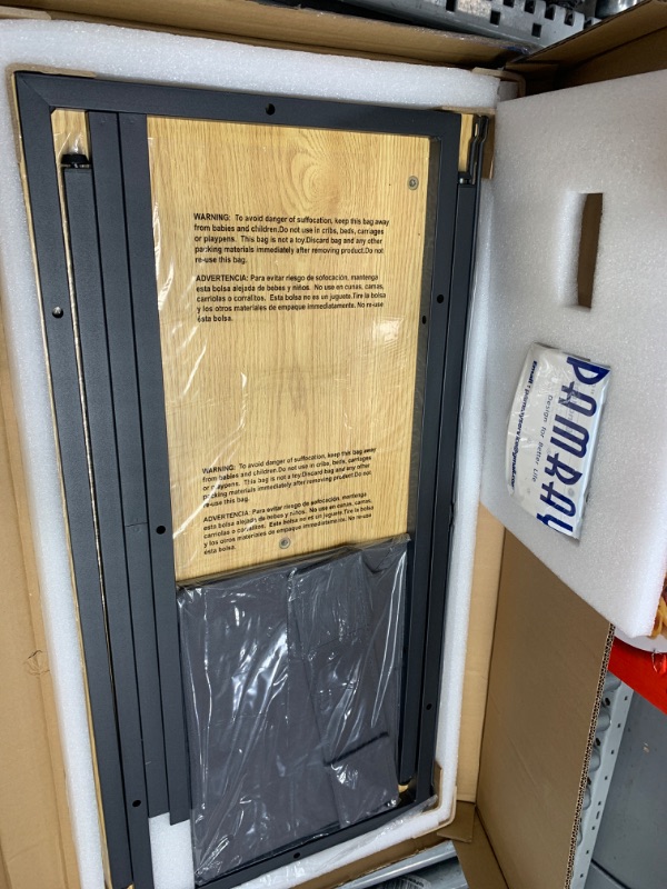 Photo 1 of Pamray 32 Inch Computer Desk for Small Spaces with Storage Bag, Home Office Work Desk with Headphone Hook, Small Office Desk Study Writing Table Walnut 32 inch