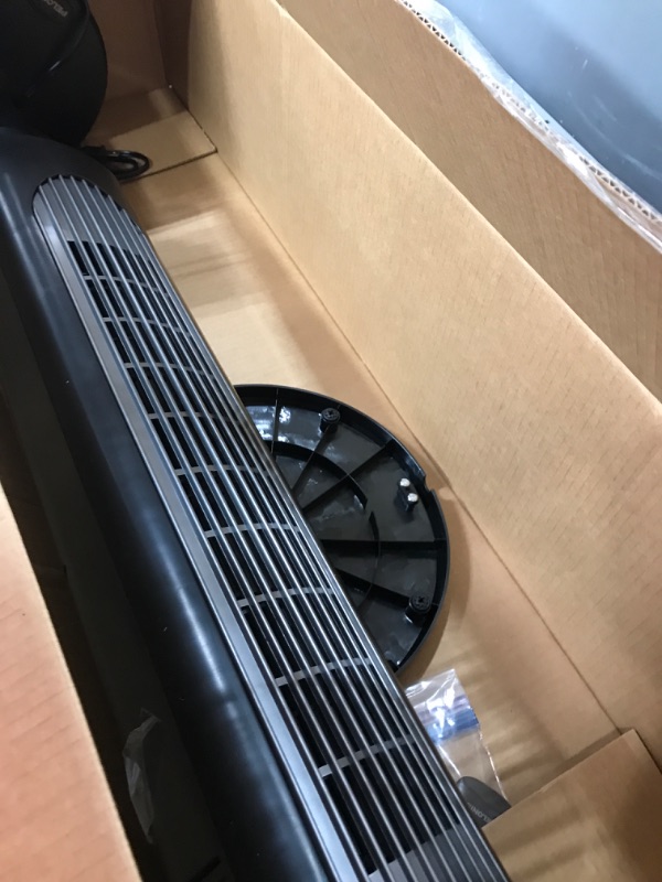 Photo 2 of ***USED - MAJOR DAMAGE - BASE COMPLETELY BROKEN - SEE PICTURES - WON'T OSCILLATE***
Pelonis 36-Inch Tower Fan for Bedroom – Oscillating Tower Fan with Remote Control – Indoor Quiet Fan with 3 Speeds, 4 Modes and 15-Hour Timer – ETL Certified