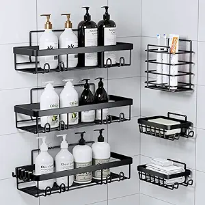 Photo 1 of  shower caddies set of 6 black