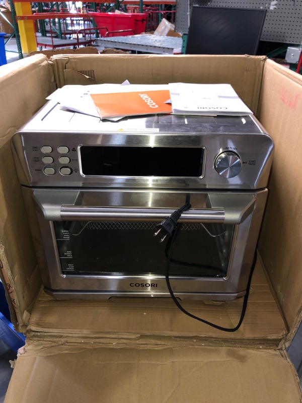 Photo 2 of (READ FULL POST) COSORI Smart 11-in-1 Air Fryer Toaster Oven Combo, Airfryer Convection Oven Countertop, Bake, Roast, Reheat, Broil, Dehydrate, 94 Recipes & 3 Accessories, 26QT, Silver, Stainless Steel Stainless Steel 26 Qt 11 in 1 Airfryer Oven